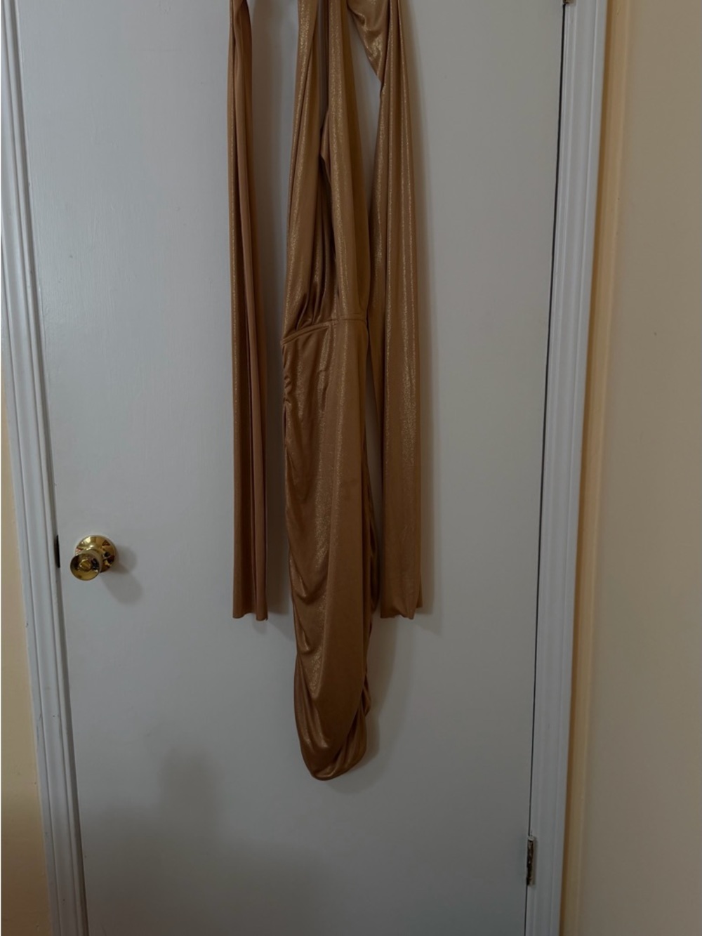 Moda International Shimmery Bronze Halter Top